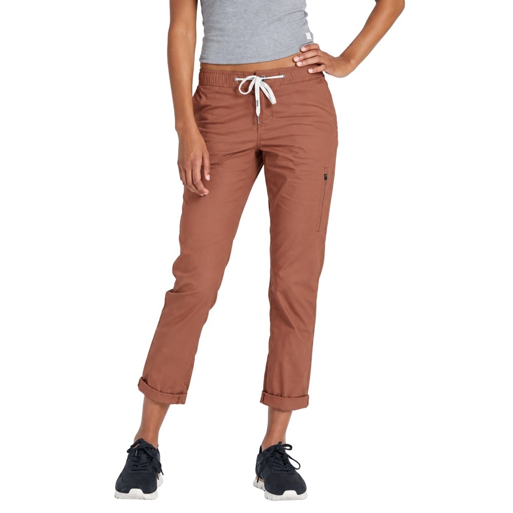 Vuori Ripstop Pants Terracotta Organic Cotton Slim Straight Womens XS Outdoor